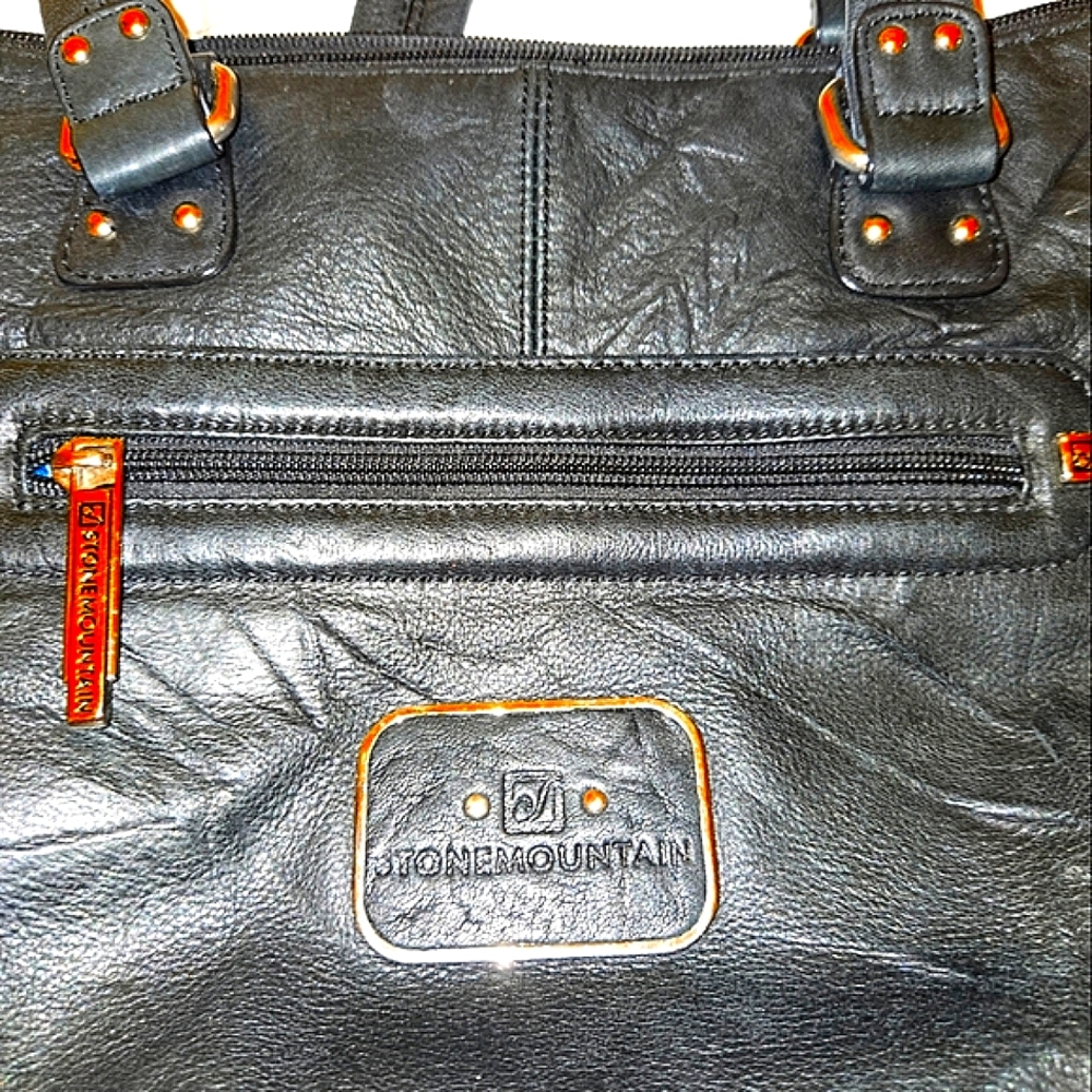 Stone Mountain Black Handbag
